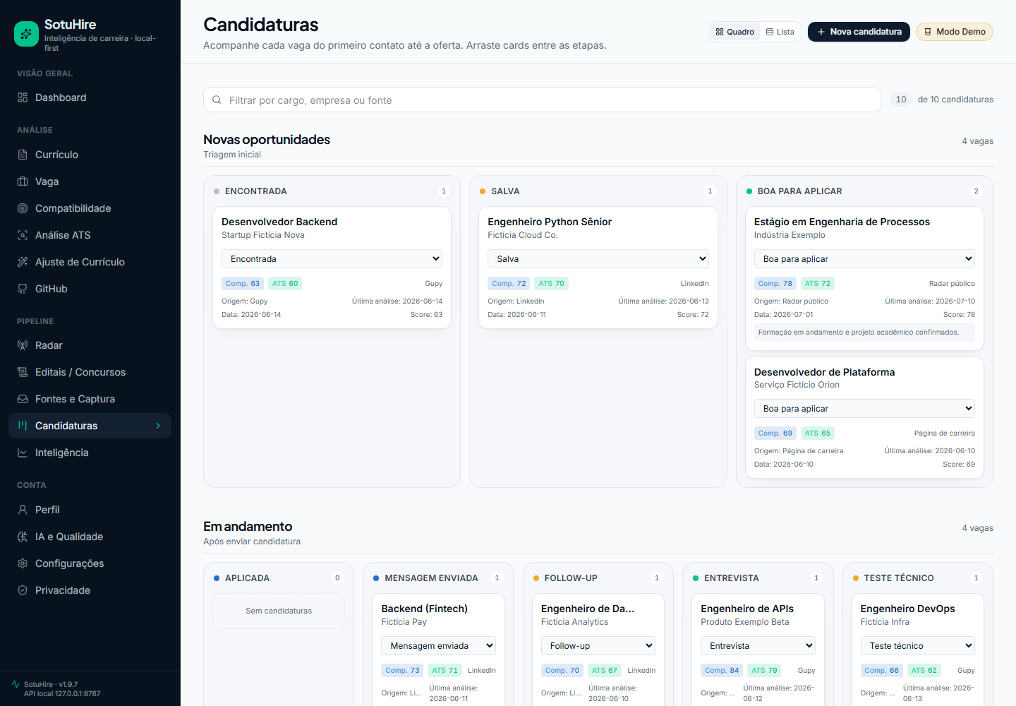 SotuHire v1.8 Web Kanban Radar